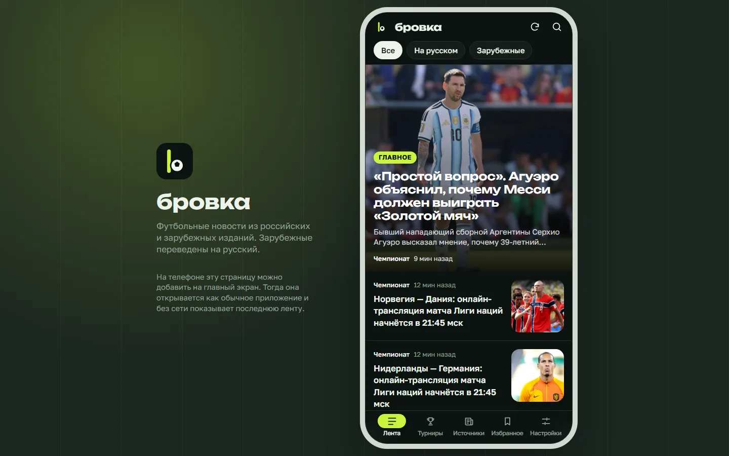 Приложение Бровка на компьютере